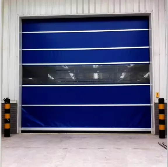 Windproof automatic lifting with Windows New thickened material pvc plastic quick safety garage parking Electric garage door