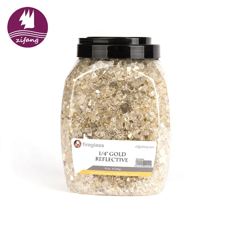 Wholesale Reflective Fire Glass Colorful Fire Glass Nugget