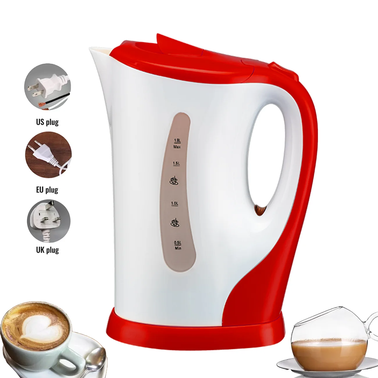 CX-903 Immersed plastic Electric Kettle For Tea & Coffee 1.7Liter jug electric home water kettle
