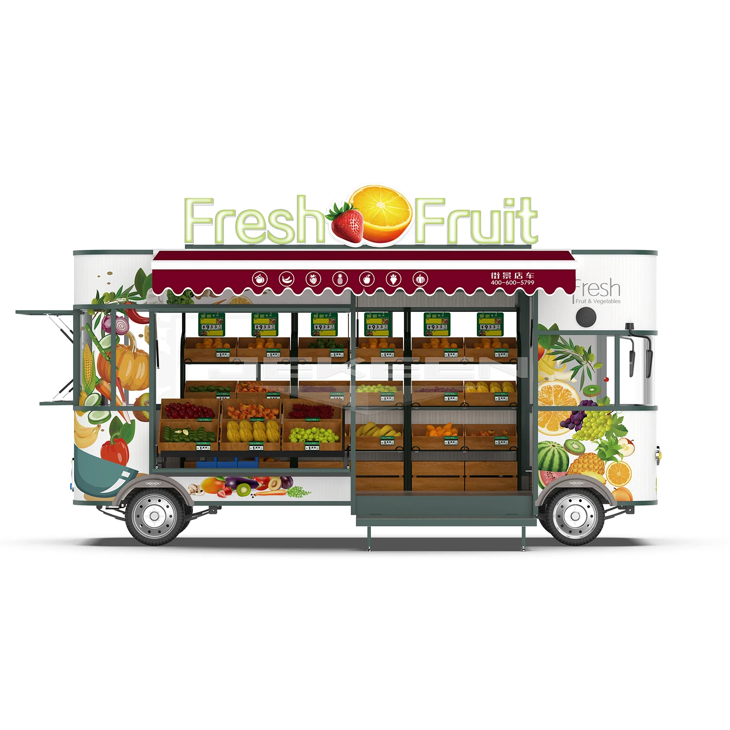 JEKEEN high quality electric food truck of fruit and Buyway-42