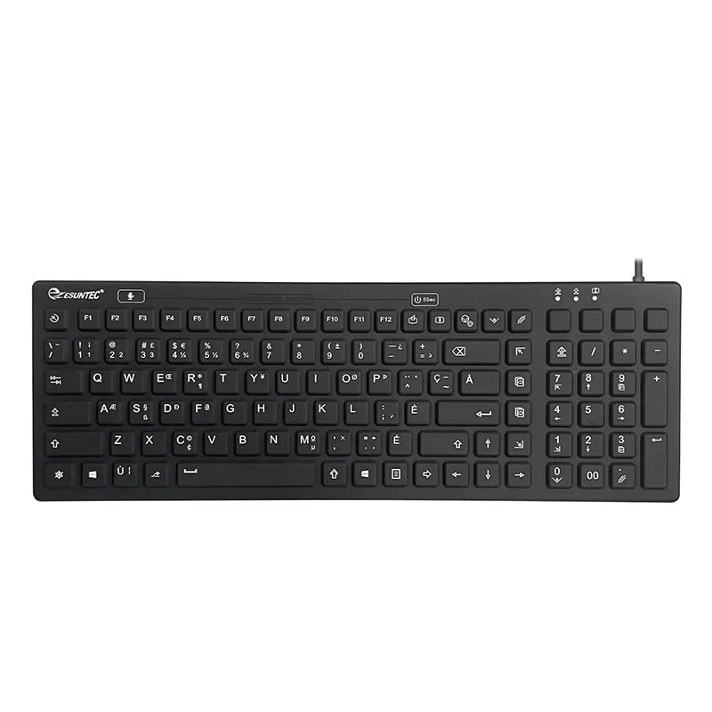 2023 New design Waterproof Silicone Rubber Hospitcal  Good Feel silent Mini Hospital Medica Industrial Keyboard IKB106