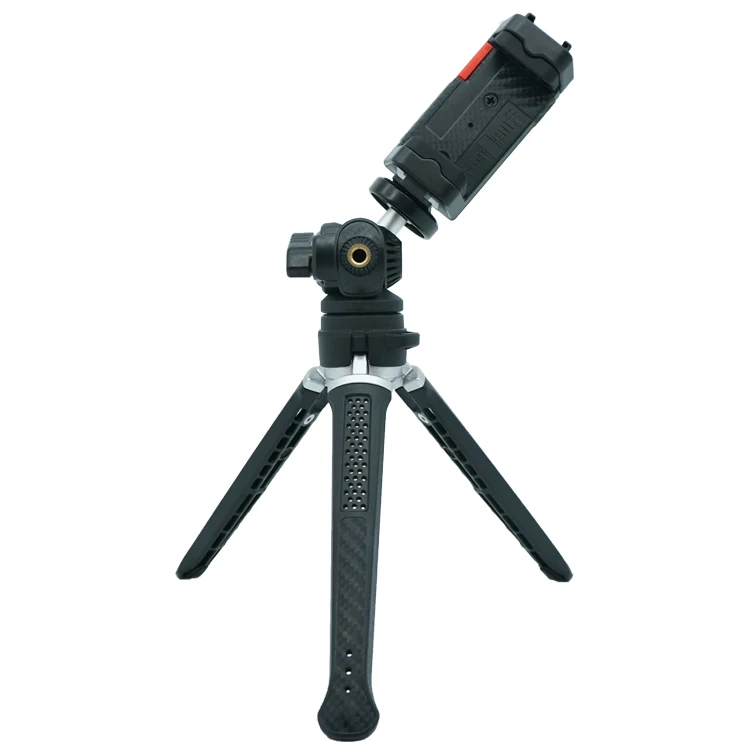 Pa6+Gf35+Tpr Portable Flexible Cell Mobile Aluminum Clamp Phone Desktop Tripod Holder Stand