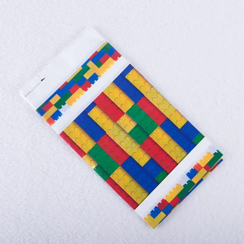 Legoing Blocks Theme Kids Party Supplies Tableware Paper Cup Plate Napkins Tablecloth Fiesta Decoration