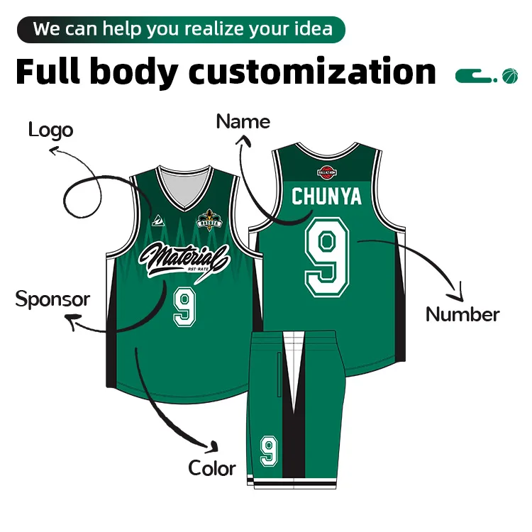 Wholesale Basketball Clothes Set Mens Reversible Team Basketball Shirt  Uniformes Custom Jersey Basketball Wear Jersey