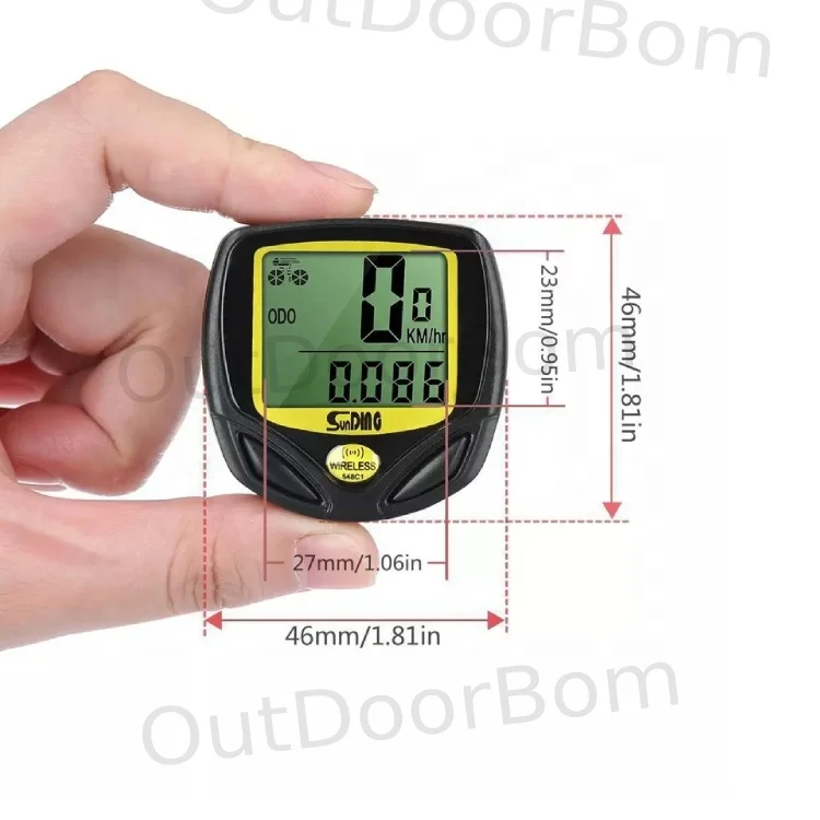 Waterproof Cycle Computer Wireless Travel Odometer Speedometer For Bicycle Cycling Computer