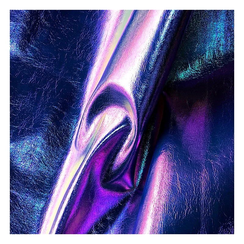 
Искусственная виниловая кожа иллюзии цветная ткань кожа волшебный цвет хамелеон кожаные ткани 