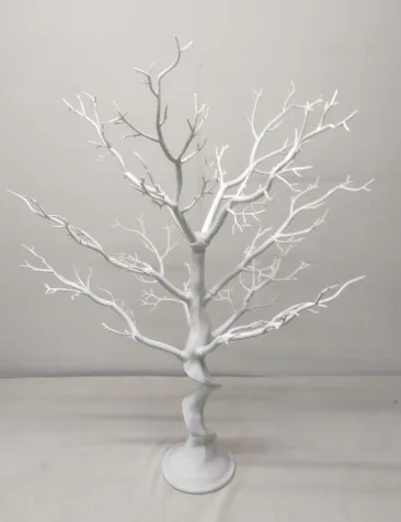  White color plastic artificial manzanita tree for Christmas