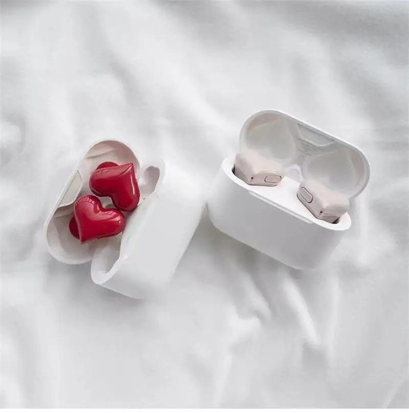 Hertbuds Love lovely in-ear headphones voice mobile phone earplug heavy bass wired with mic gaming headphones wholesale