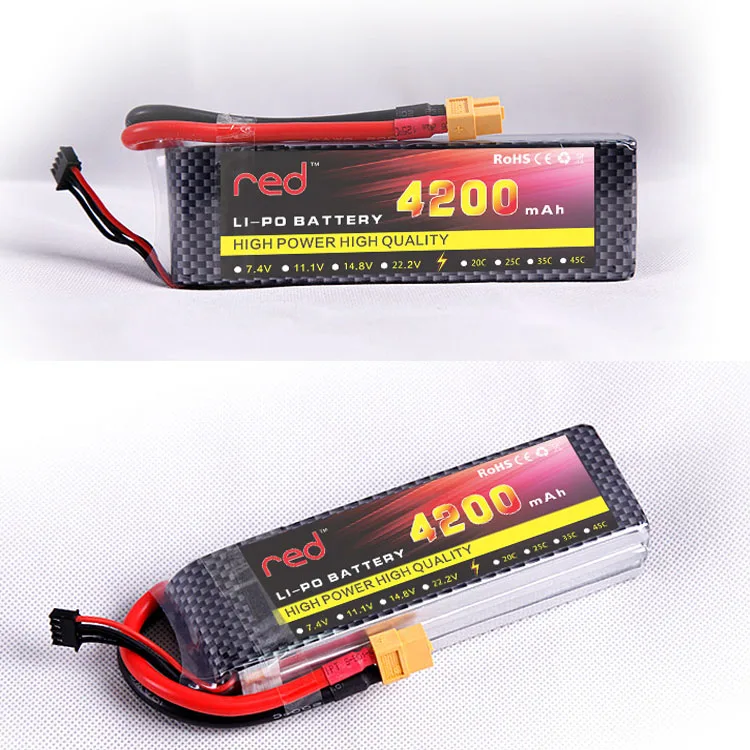 4000mAh 4200mAh 3S 4S 5S 14.8V Smart LiPo Battery 35C for RC Truggy Car Model