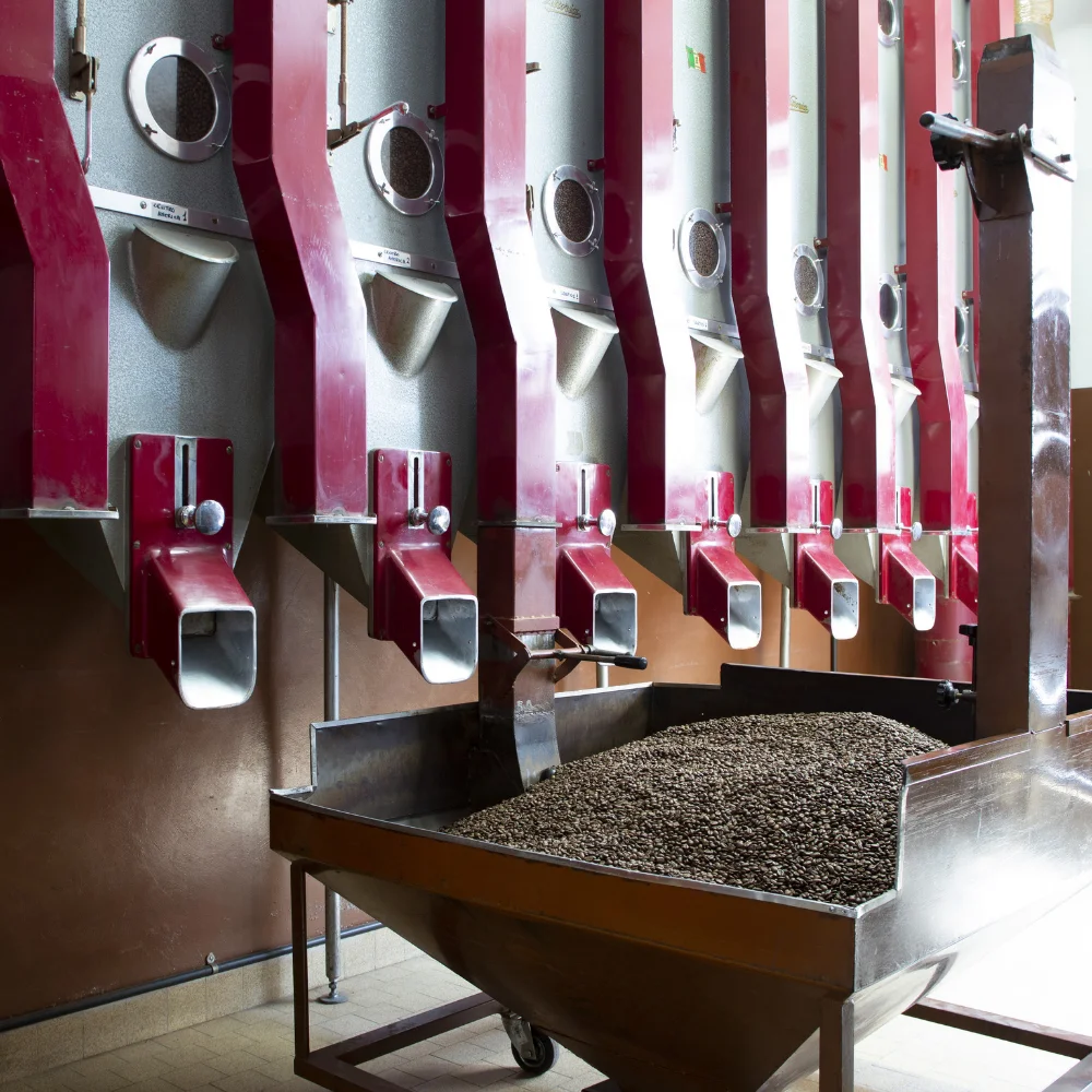 Made in Italy Coffee Beans Roasted Creamy Blend Robusta Arabica for Long Coffee