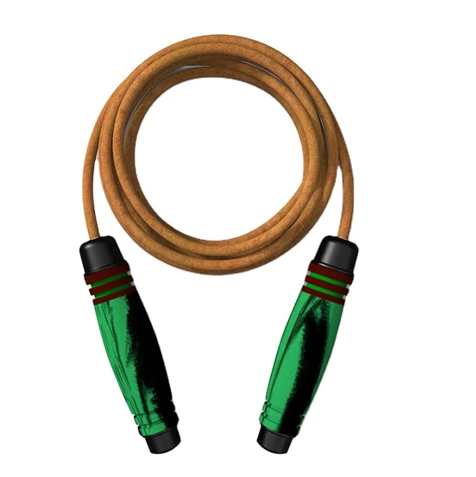 Спортивная кожаная Скакалка с шариковым подшипником, Регулируемая Скакалка из пены с эффектом памяти, Нескользящие ручки, Скакалка для фитнеса, тренировок, тренировок