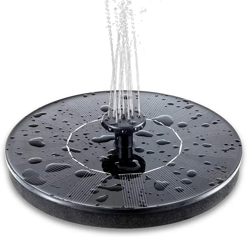 2021 Solar Water Fountain Pump Bird Bath Floating Garden Pond Pool Outdoor w/LED