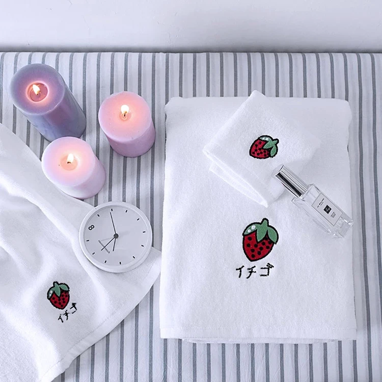 RTS Super Absorbent Fold Super Absorbent Towels Suede 100% Cotton Spa Bath Towel Set