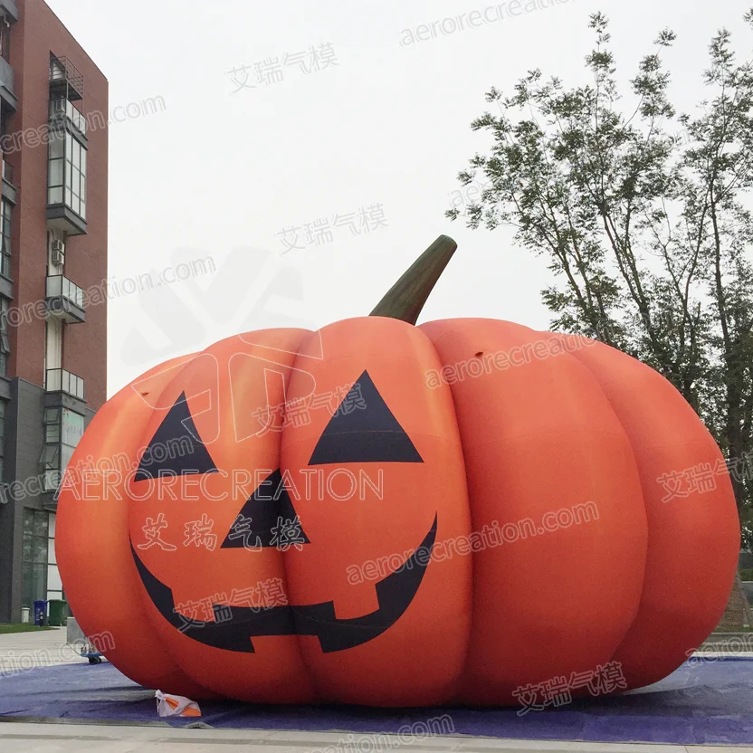 Aero Hot Sale Outdoor Giant Cartoon Bloy Up Pumpkin Inflatable Ghost Party Decoration Yard Inflatable Halloween Pumpkin