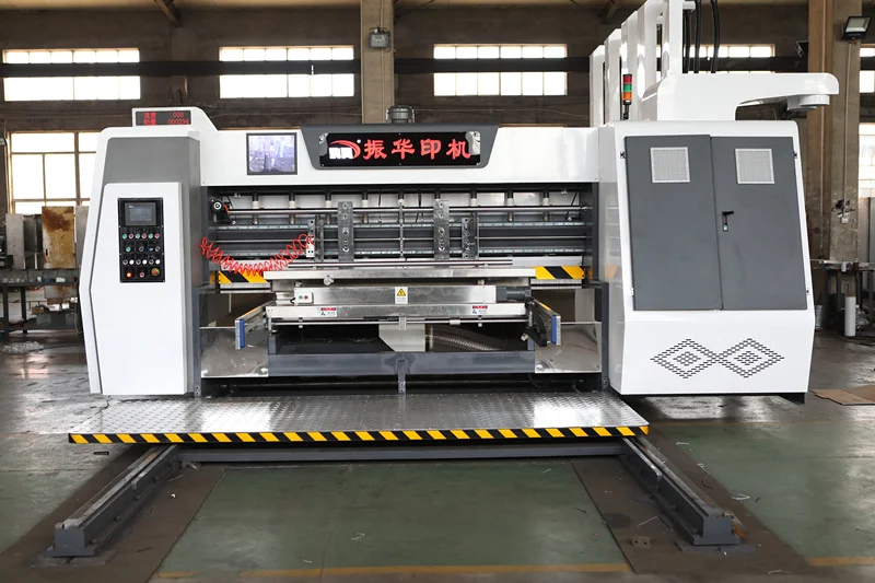 SYKM High Speed Printing Die Cutting Slotting Corrugated Packing Rotary Die Cutter Printer Pizza Box Machine