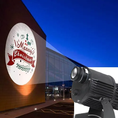 Projection light waterproof outdoor rotating logo image custom street park zoom led gobo projector light for advertising