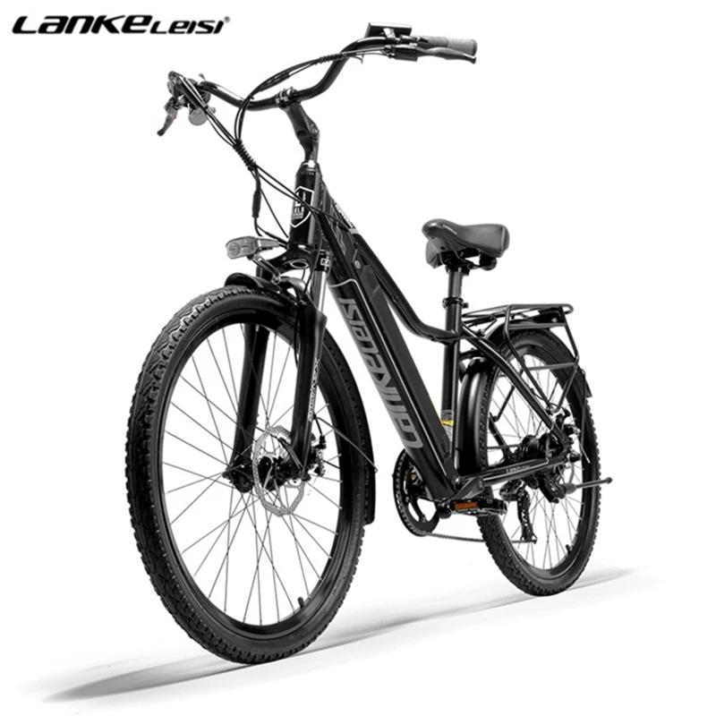 LANKELEISI PARD3.0 26 inch electric city bike e bike aluminum alloy frame 36v 15ah lithium battery ebike 500w electric bicycle