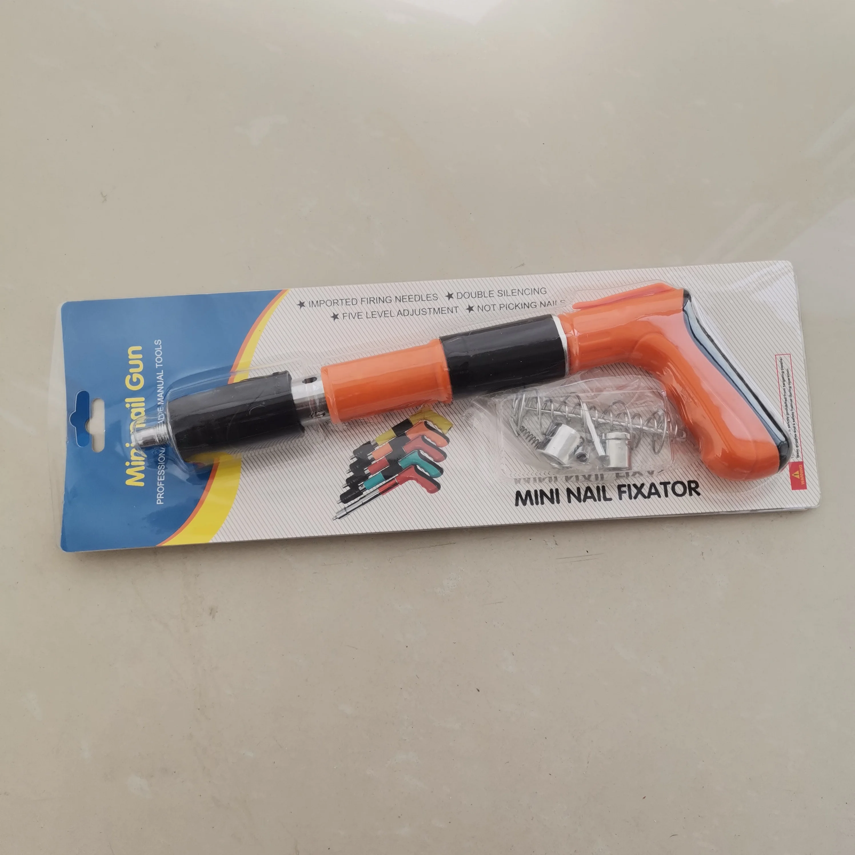 Mini Steel Nail Rivet Gun Tool Set Manual Metalworking for Cordless Ceiling Concrete Wall Anchor Wire Slotting Device Nail Gun
