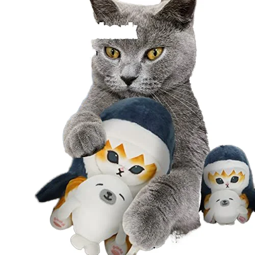 20cm Hot Japanese Cartoon Shark Cat Plush toys Animal Sharkcat doll plush throw pillow Girl birthday gift