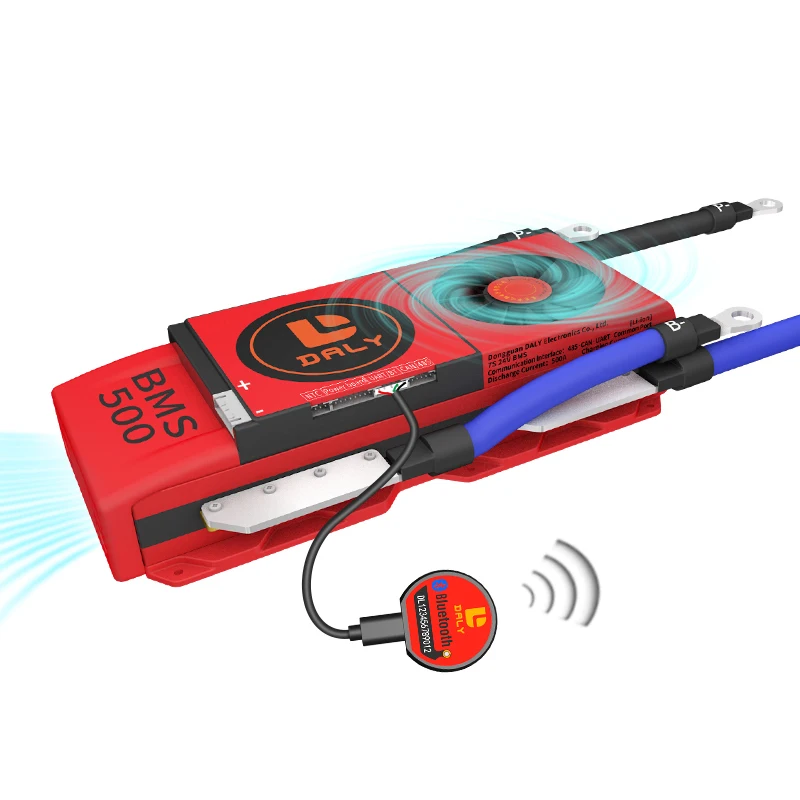 FAN Smart Li-ion 7S BMS Sensor Controller App UART RS485 CAN Communication Low Temp Cutoff For Electric Smart BMS