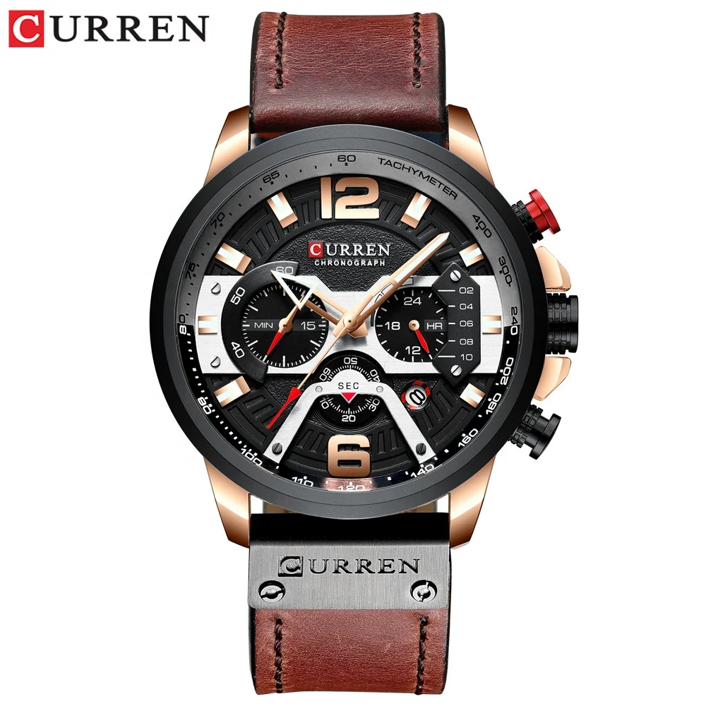 2022 Curren 8329 Quartz Men Hot Sale Watches Men Wrist  New Quartz Watch mens quartz watch brands wholesale