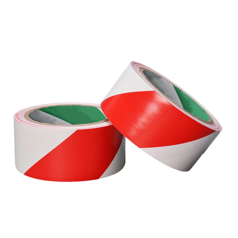 High Performance White-Red Roller Marking Hazard pe pvc warning tapes