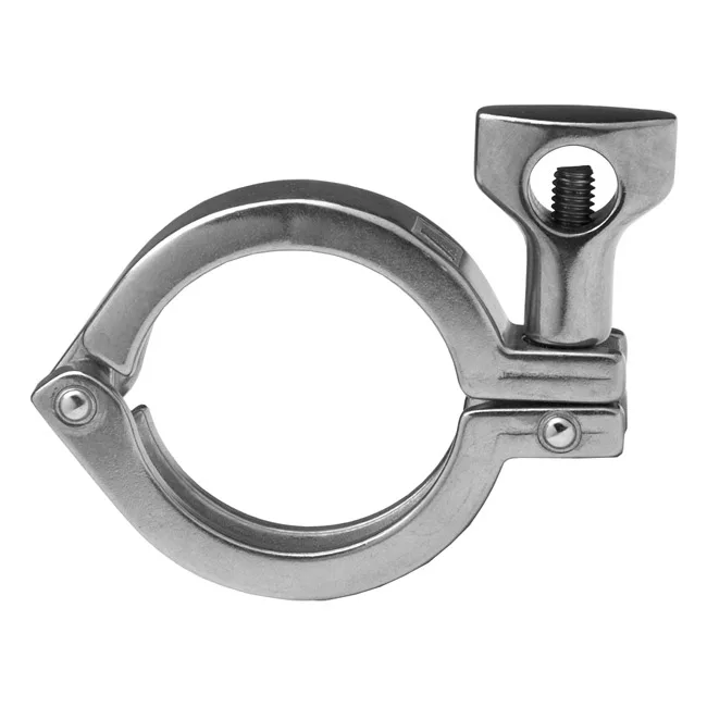 Heavy Duty Tri-Clamp Double Hinge Stainless Steel Clamp Fitting
