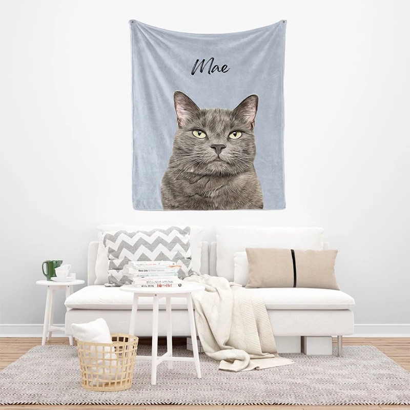 Huiyi Factory Direct China Woven Custom Tapestry Blank Blanket Good Quality And Price Of Wall Tapestry Upholstery