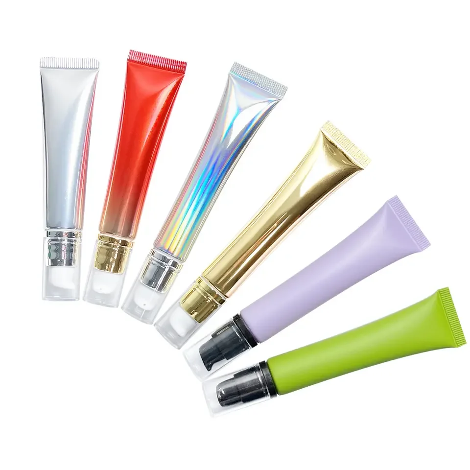15ml Empty Custom Logo Eye Cream Tube Packaging Soft Cosmetic Tube With Airless Pump