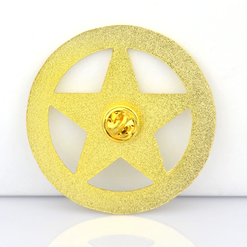 2023 new product  promotional business gifts enamel christmas gold hard enamel metal lapel pin badge manufacturer