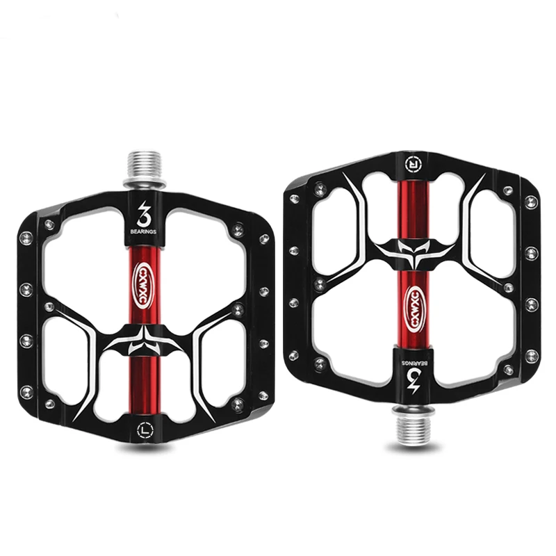 2021 Mtb Bicycle Pedals 3 Bearing Ultralight Aluminum Alloy Cycling Pedals Non-Slip Bike Pedal