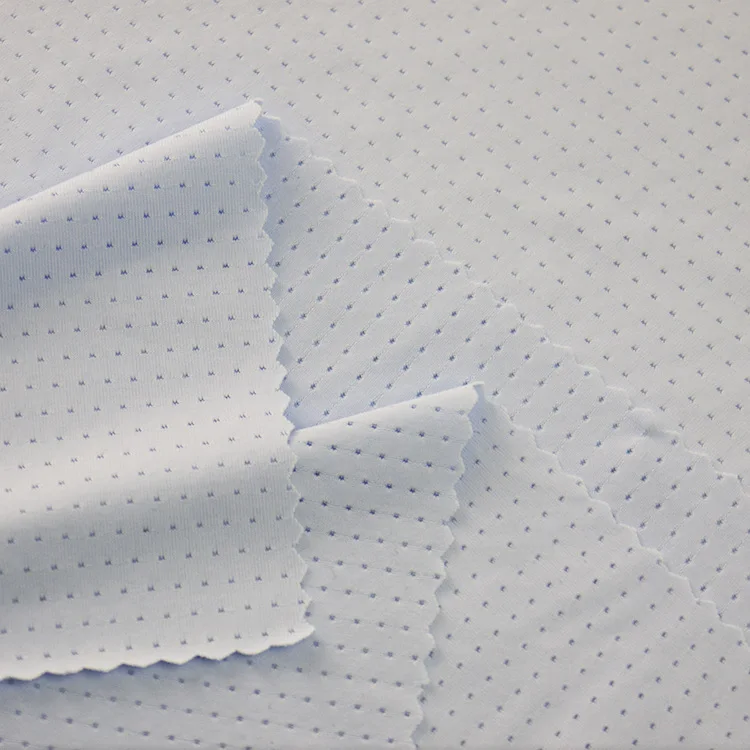 Wholesale Breathable Soft Elastic Fabrics for Vest 83% Nylon 17% Spandex Mesh Fabric UV Protection Clothing