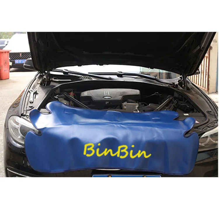 Custom Anti-Oil Car Fender Covers Pvc Magnetic Auto Repair Protection Pad Car Side Pu Wing Cover With Hooks On 2 Sides