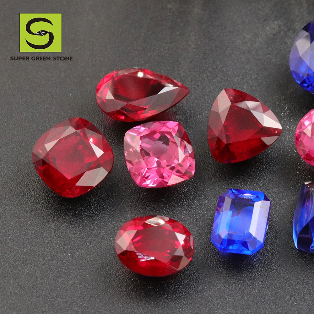 SuperGS SGSLGR07 Synthetic Real Emerald Stones Melee Loose Stone Alexandrite Gemstone Lab Grown Ruby Of Ruby Zambia