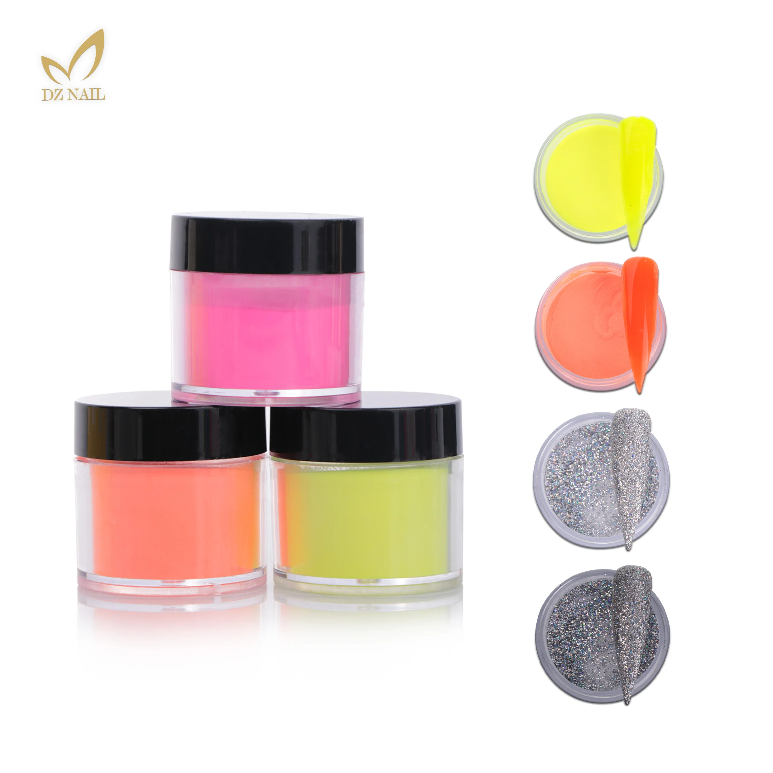 OEM Factory Acrylic Glitter Powder Nail Paint Dipping Powder
