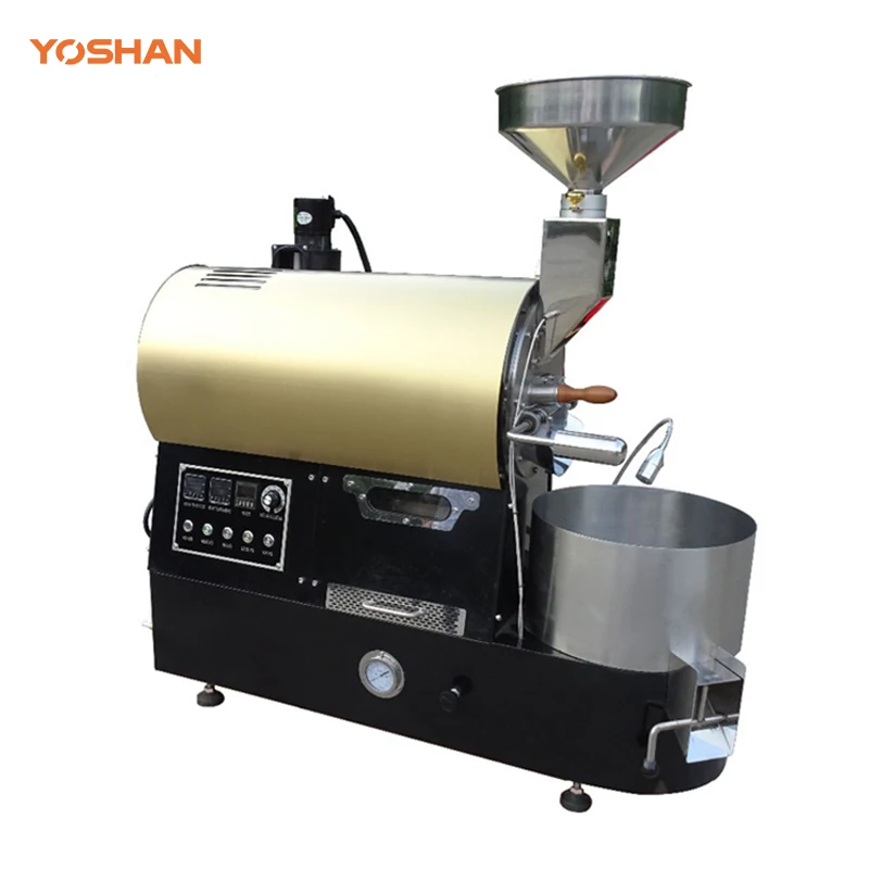 Новейший газовый Электрический ростер кофейных зерен небольшой емкости 1 кг для домашнего использования на продажу