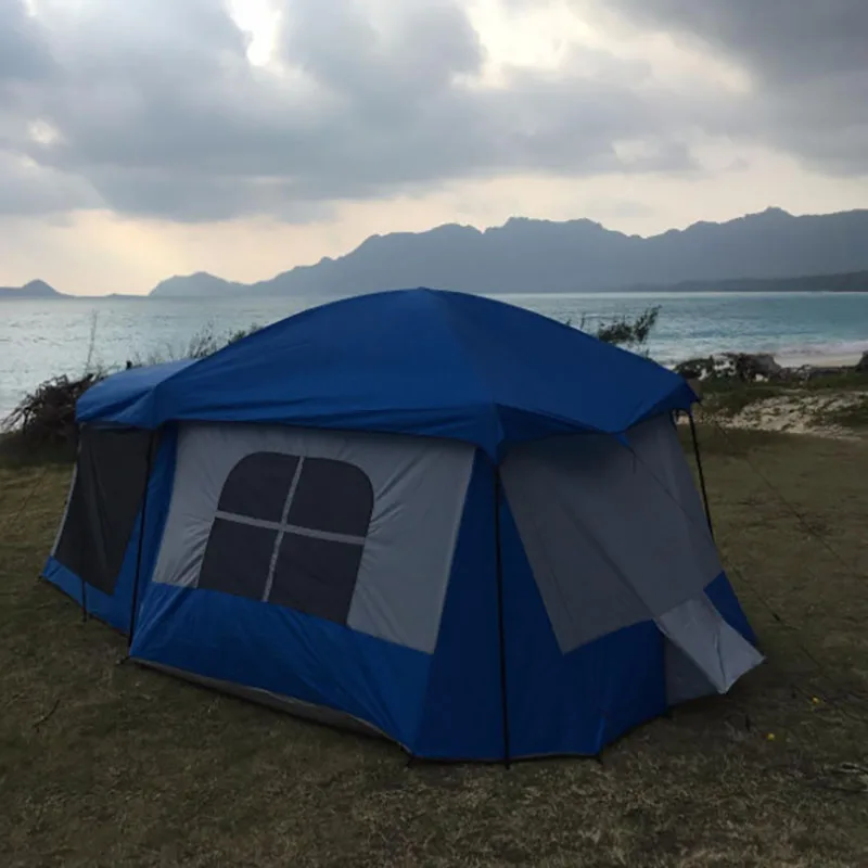 
8+ Person Tent Outdoors Water Resistant Dome Tent for Camping with Removable Rain Fly and Carry Bag 