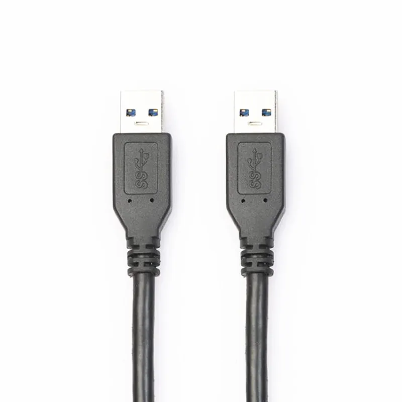 USB 3.0 Male to Male Type A to Type A Cable for Data Transfer Compatible with Hard Drive, Laptop, DVD Player, TV, USB 3.0 Hub, M