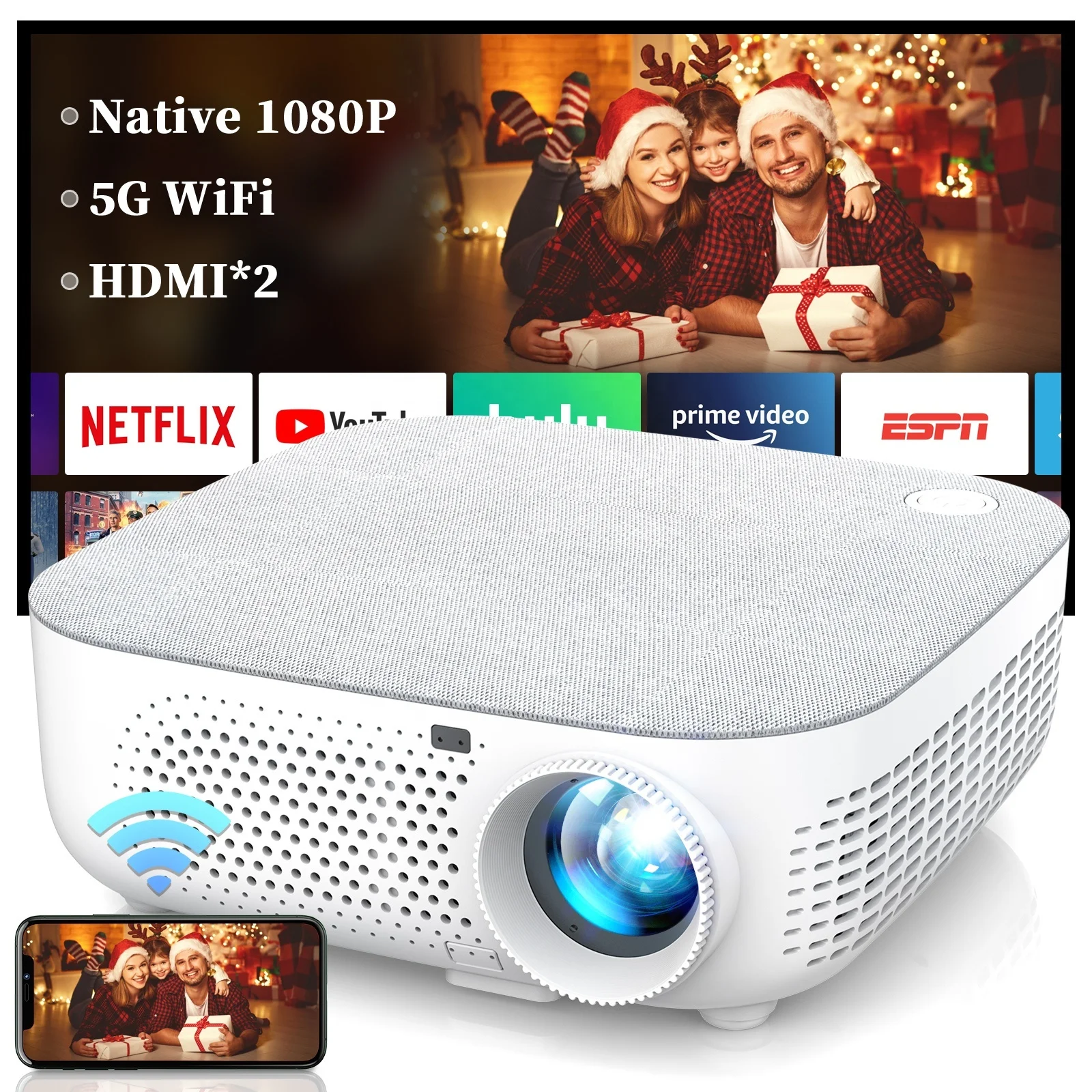 2023 Aliexpress Top Popular Video Beam Projector 3D Mini Projector for Short Throw Projector