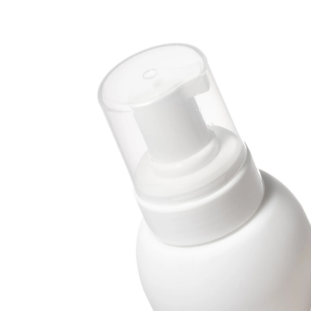 plastic foam pump bottle round 350ml foaming soap pump bottle eco friendly HDPE facial foam cleanser bottle