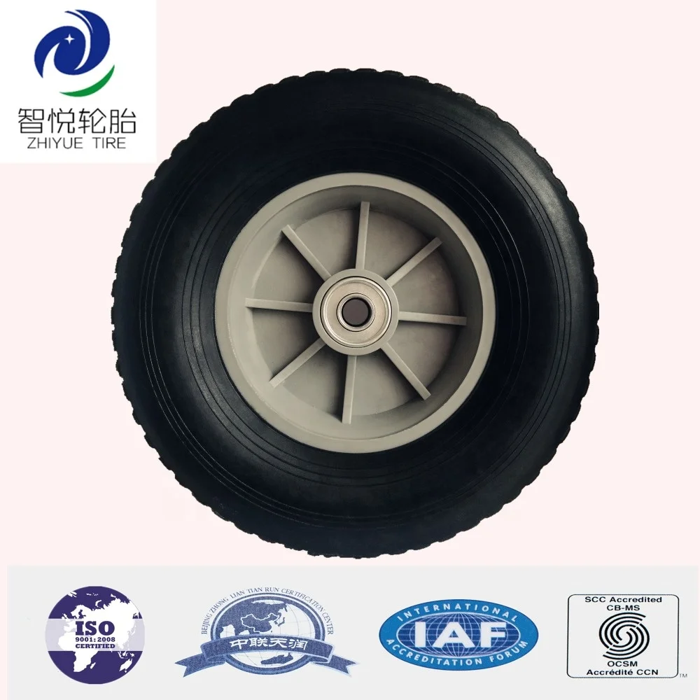 260x85 rubber wheel barrow solid rubber tire