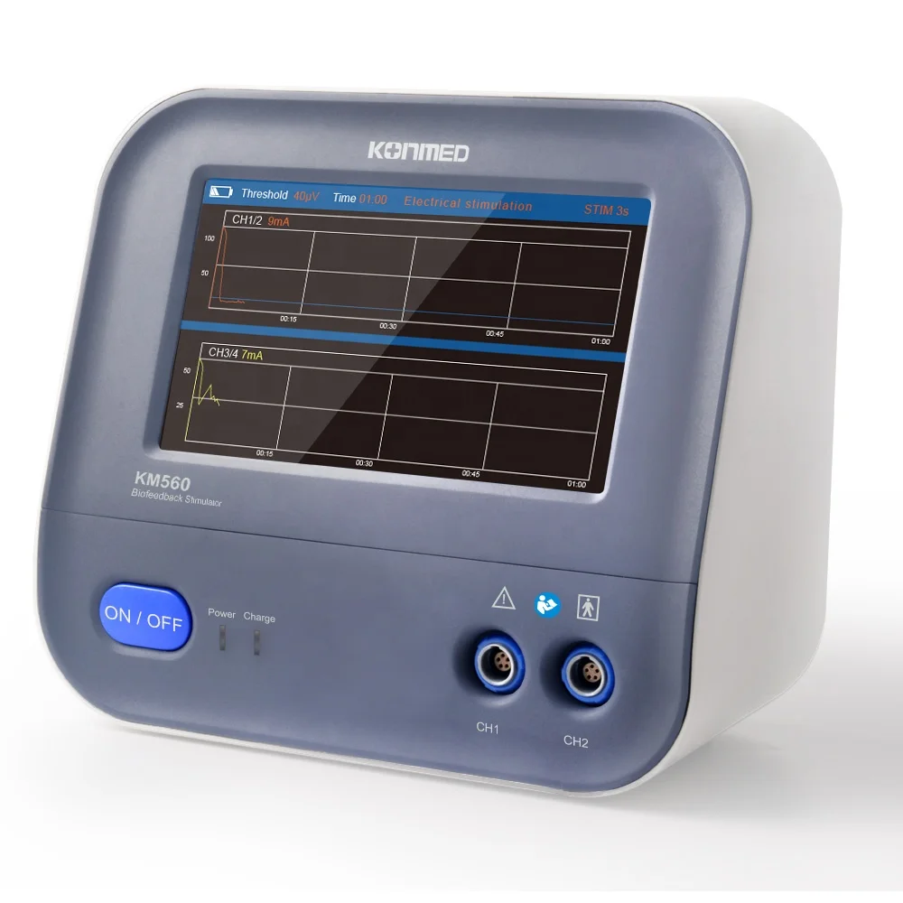 Biofeedback Nerve and Muscle Stimulator with 2 Channels LCD Touch Screen Pelvic Floor Kegel Toner Medical Physiotherapy machine