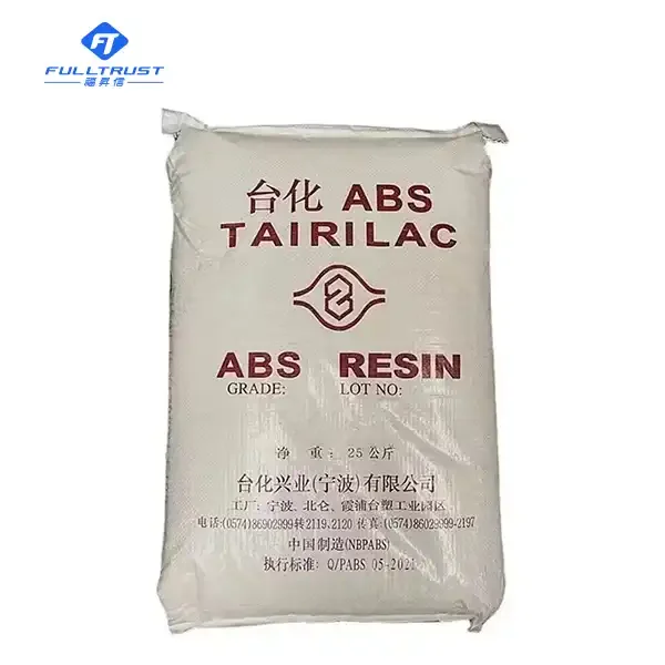High impact Tairilac ABS AG12A0 granules plastic raw material manufacturers abs resin for toys and clock housing