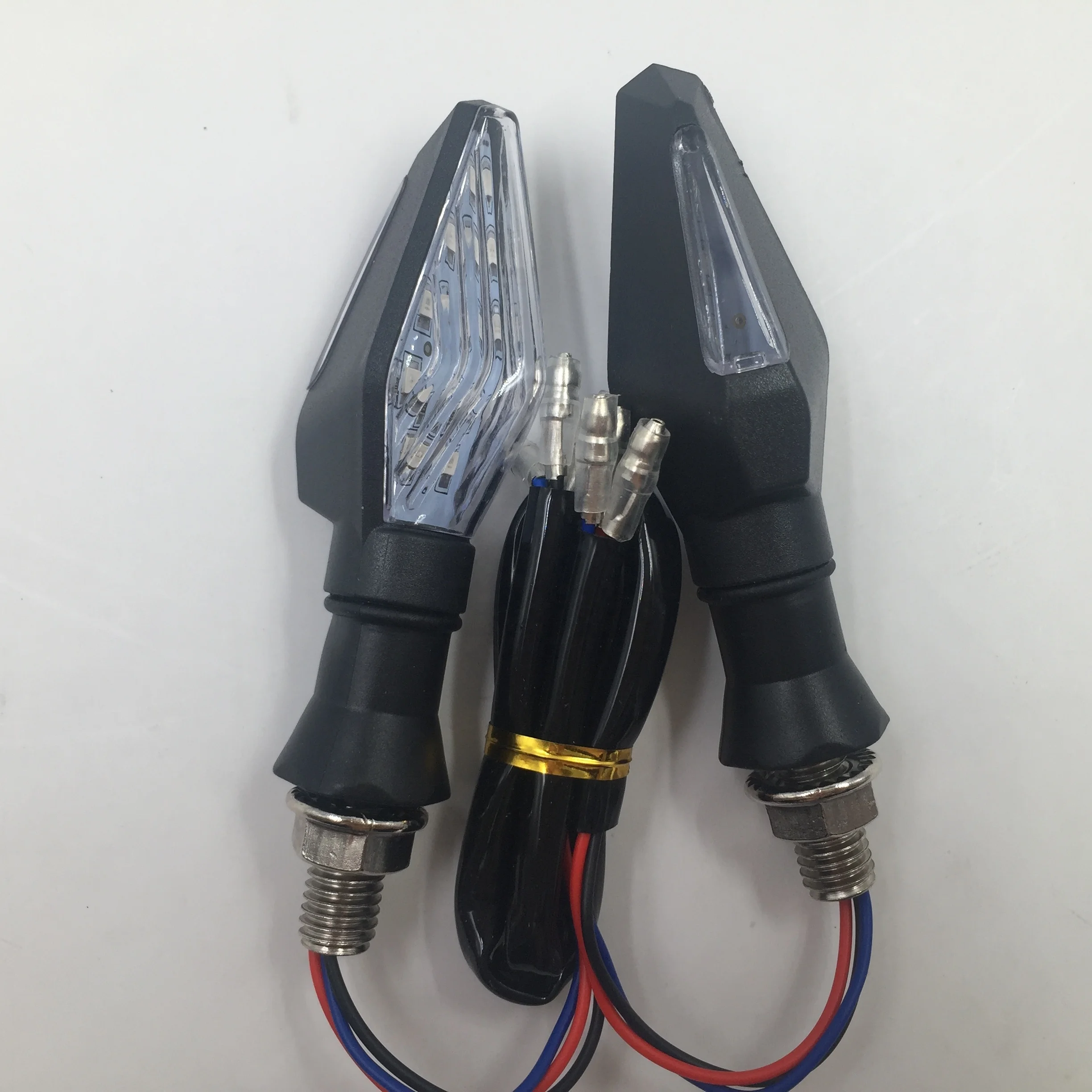 Указатель поворота для мотоцикла, двухцветная желтая лампа 12 светодиодов, для Yamaha, Honda, Suzuki, Kawasaki