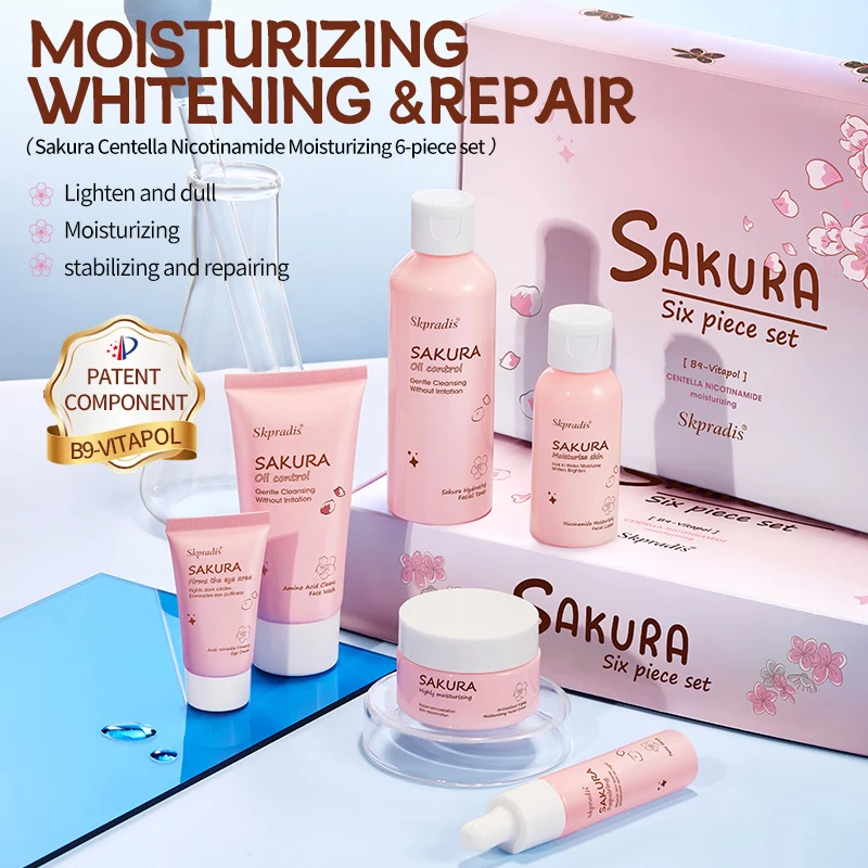 Skpradis sakura набор из 6 аминокислот nicamidon centella nicotinamide увлажняющая Вишня