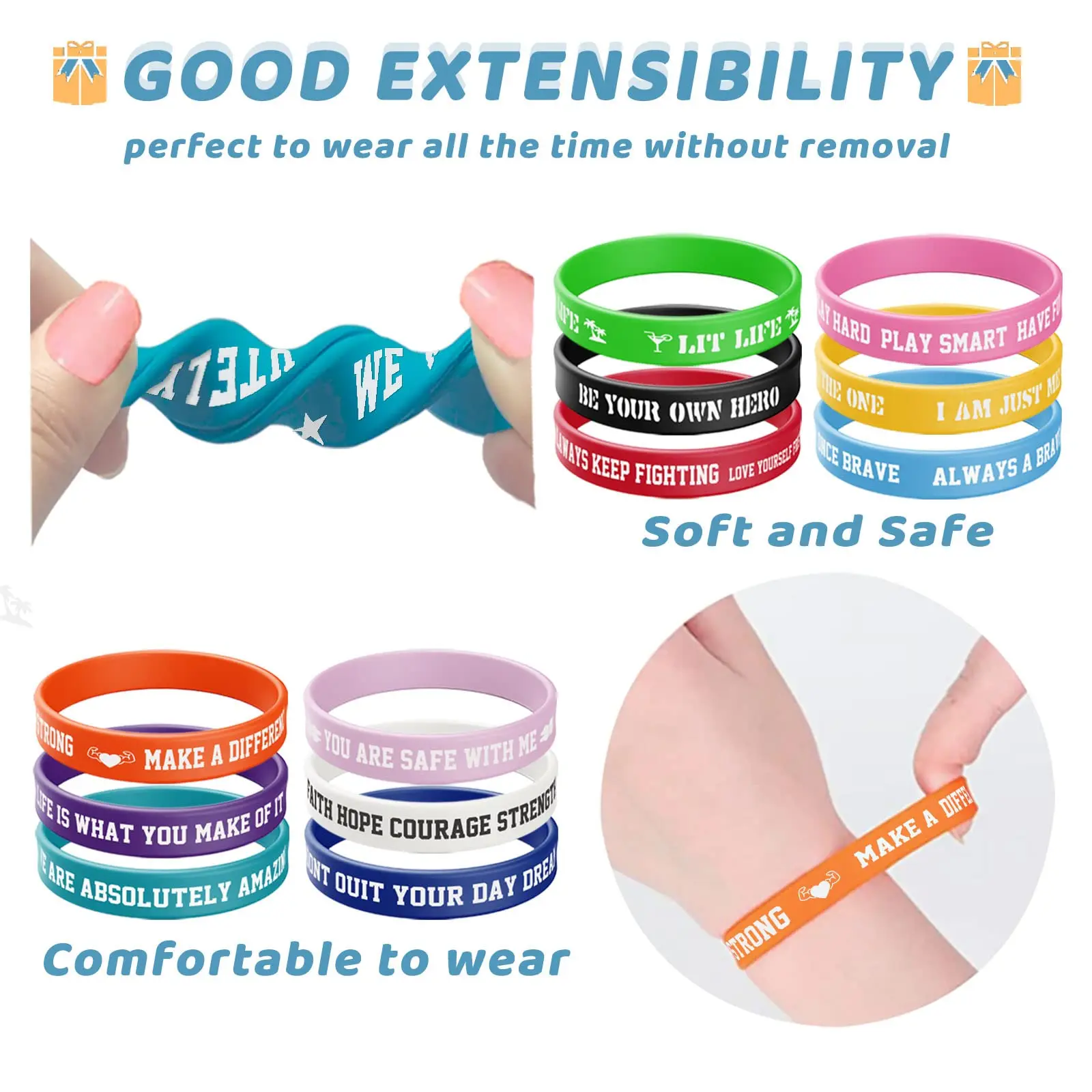 Promotional  Personalized Ink Injected Wrist Band Rubber Bracelet Custom Logo Silicone Wristband for Party& Business Gifts