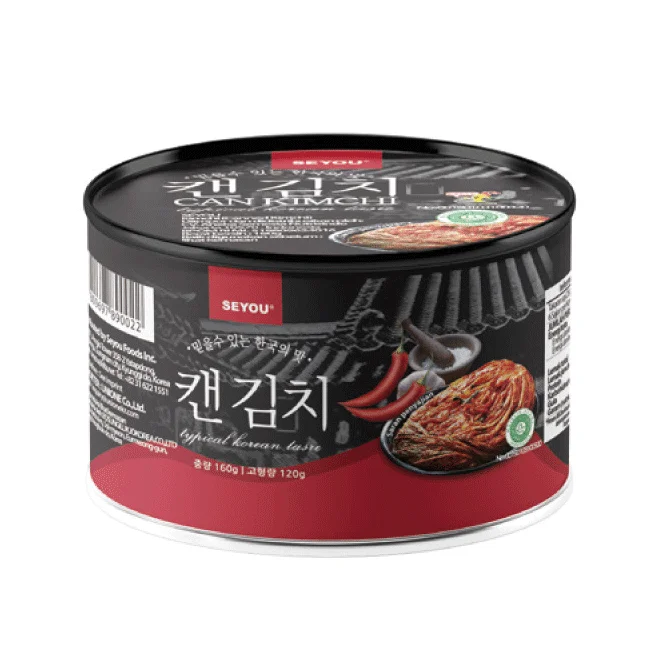 Korean High Quality Wholesale Bulk Price Halal Food Traditional Spicy Flavor Canned Sliced Cababge Kimchi