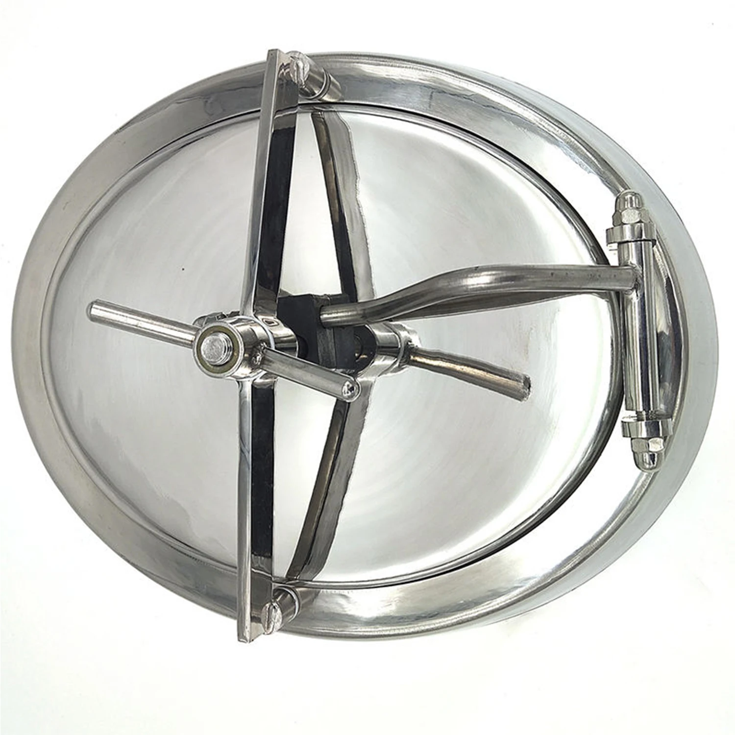 Stainless Steel inox 316 Manhole Sanitary 635*525 Elliptical Pressure Manhole Inward YAC-B Oval Pressure Bell Mouth Manhole