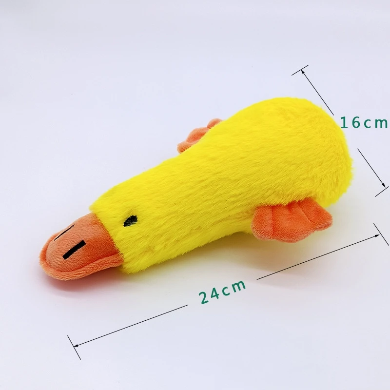 Cute Duck Style Design Plush Toys Dog Interactive Chew Squeaky Toy