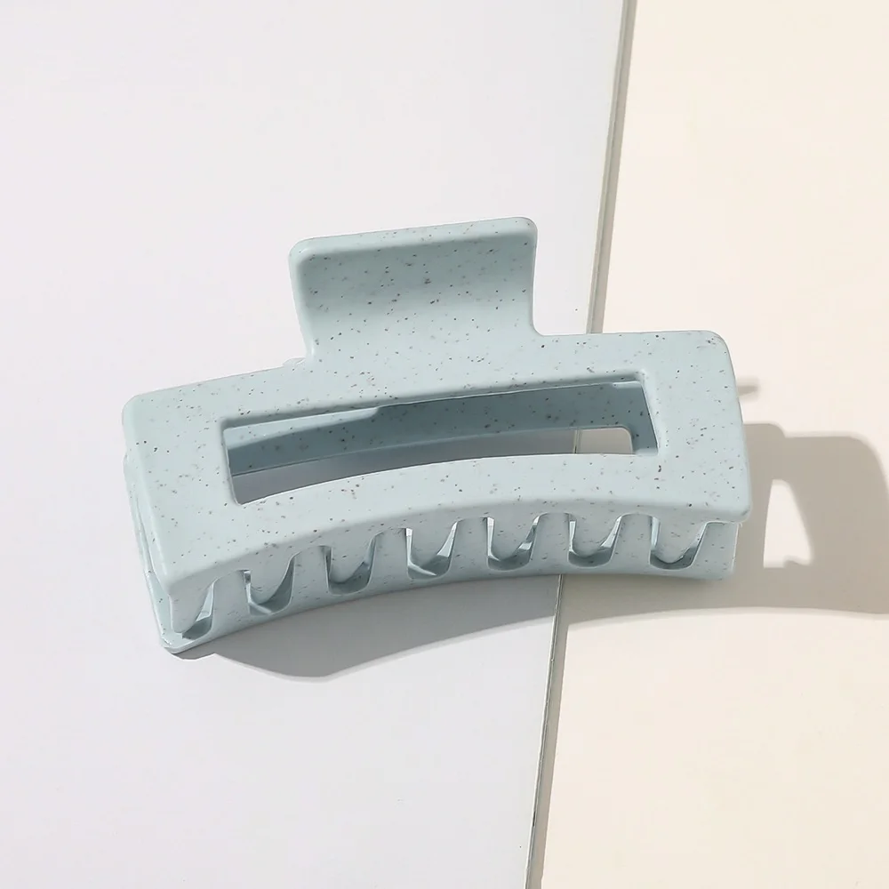 2022 New Candy Color Rectangle Hollow Claw Hairpin Women Simple Claw Clip for Hair Girls Hair Accessories Vintage Hair Clips